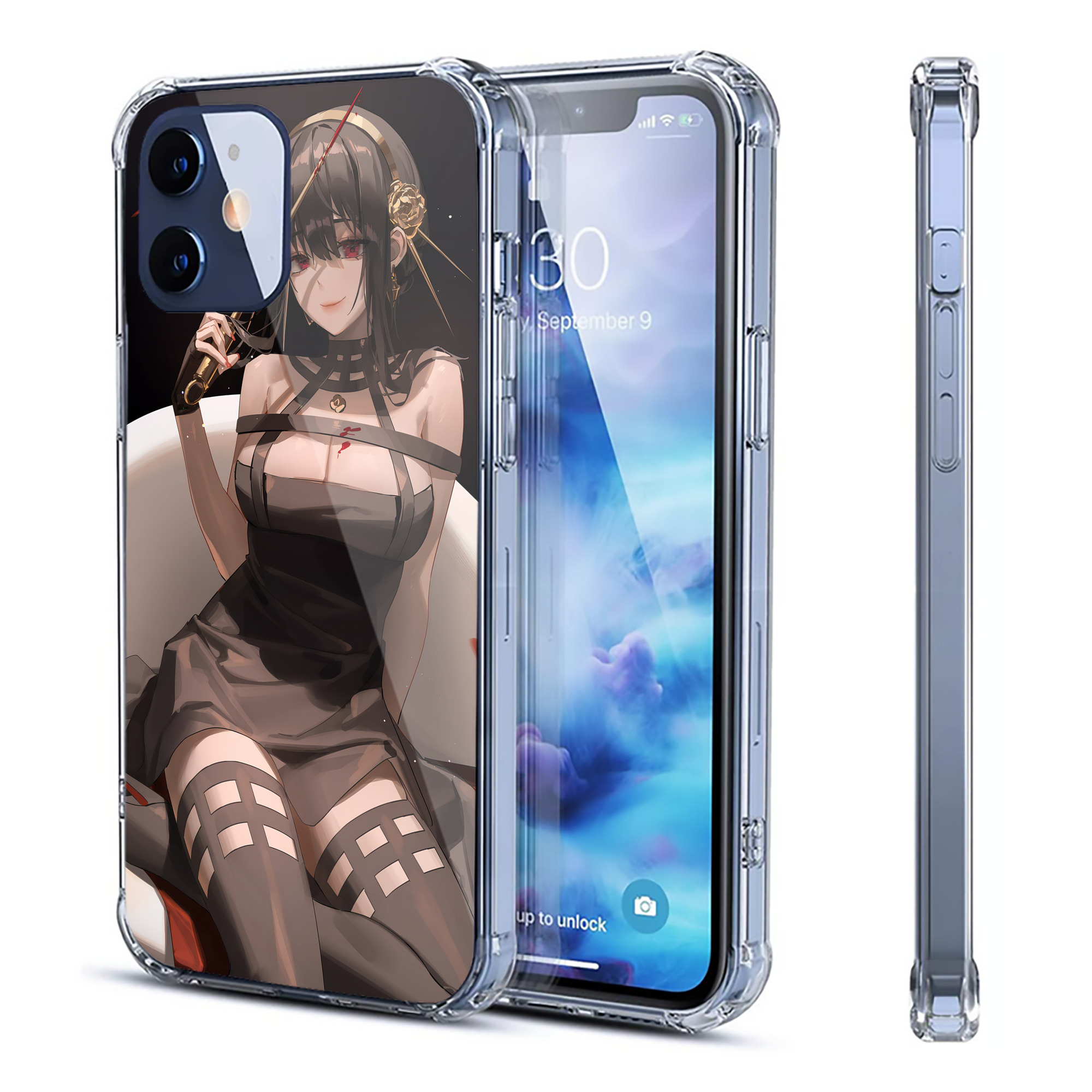 （画像用） SPY×FAMILY间谍家家酒 【iPhone 12シリーズ対応】透明スマホケース（クリアソフトケース）